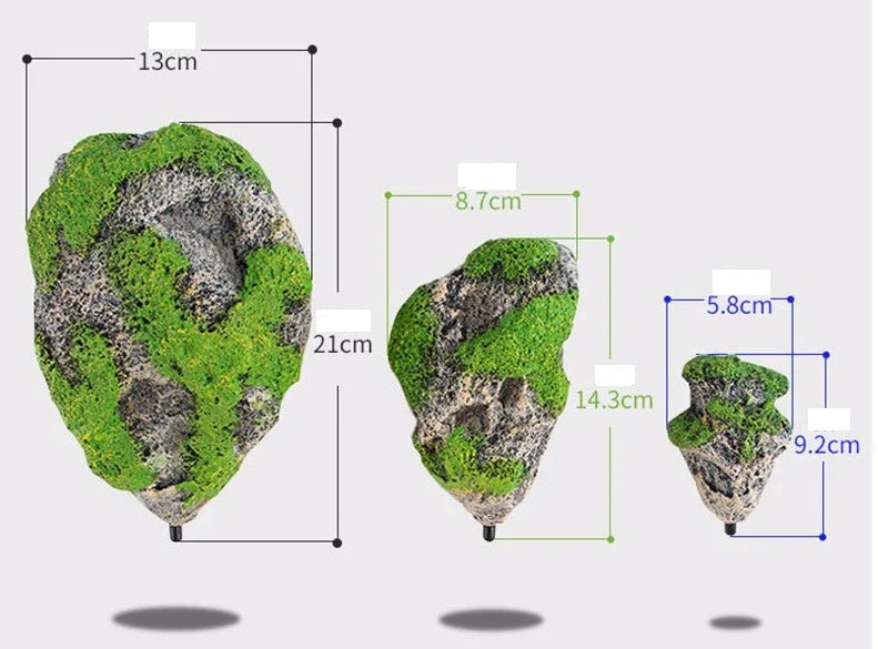 Floating Rock Aquarium Decor